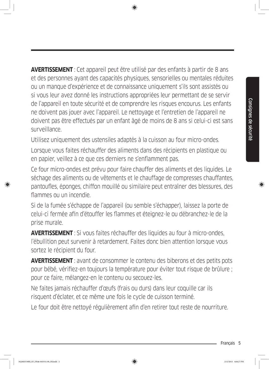 Samsung NQ50J5530BS/EF manual Français  